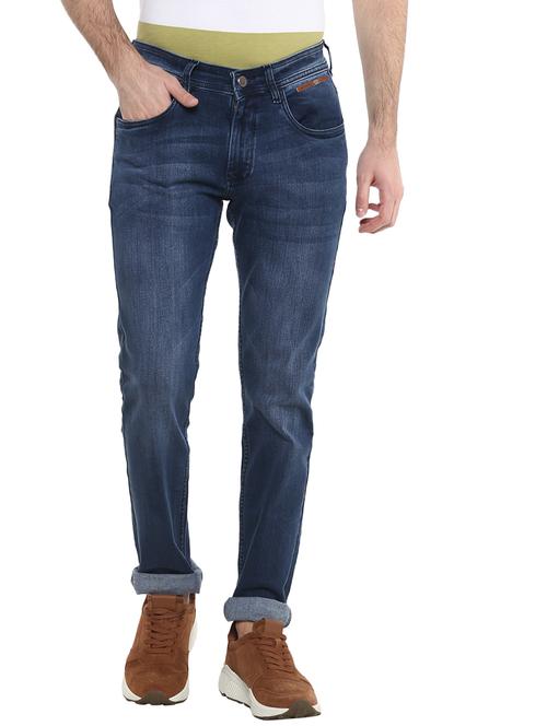 blue washed denim jeans - 17474808 - Very Small Image - 1