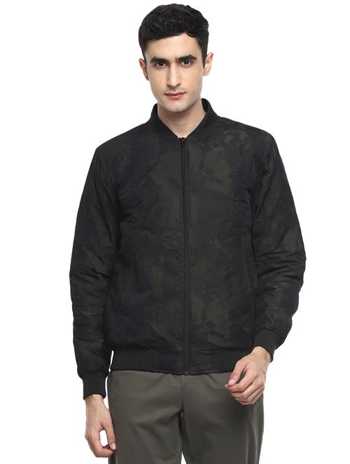 green printed casual jacket - 17474841 - Very Small Image - 1