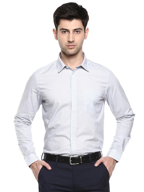 white printed casual shirt - 17474910 - Very Small Image - 1