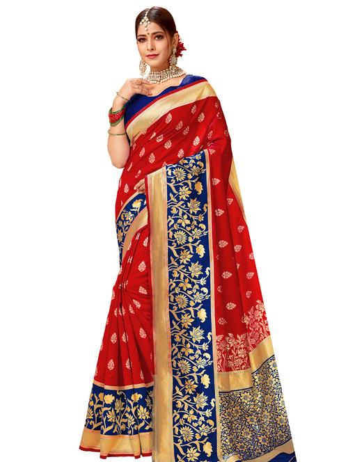 jacquard work woven saree - 17475012 - Very Small Image - 1