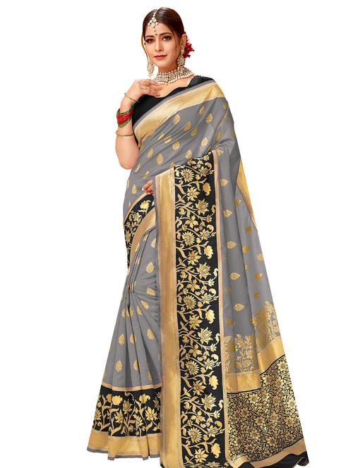 jacquard work woven saree - 17475014 - Very Small Image - 1