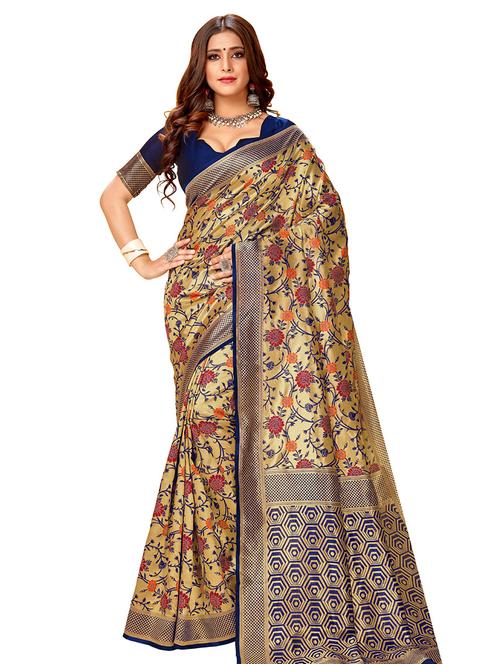 jacquard work woven saree - 17475027 - Very Small Image - 1