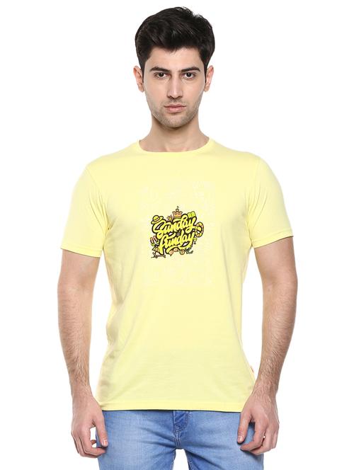 yellow printed t-shirt - 17475086 - Very Small Image - 1
