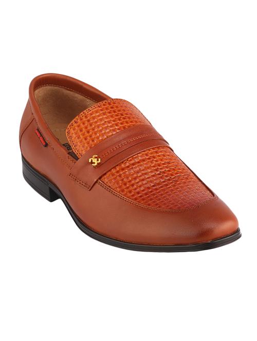 tan leather slip on shoes - 17475522 - Very Small Image - 1