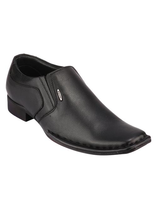 black leather slip on shoes - 17475536 - Very Small Image - 1