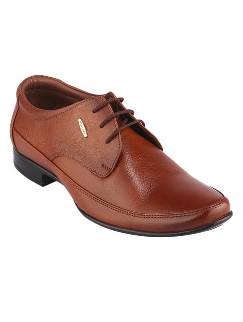 tan leather laceup derbies - 17475577 - Very Small Image - 1