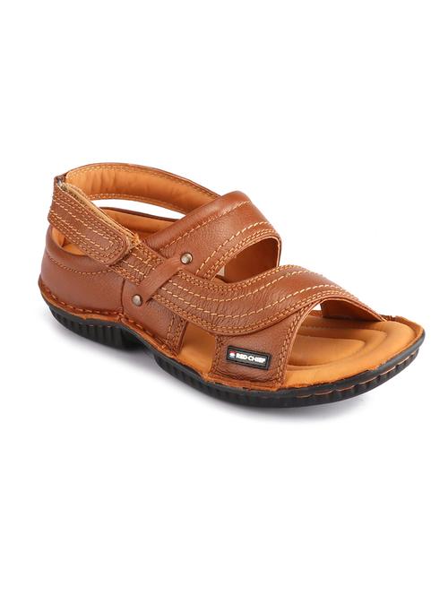 tan leather back strap sandals - 17475609 - Very Small Image - 1
