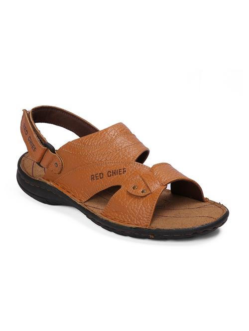 tan leather back strap sandals - 17475642 - Very Small Image - 1