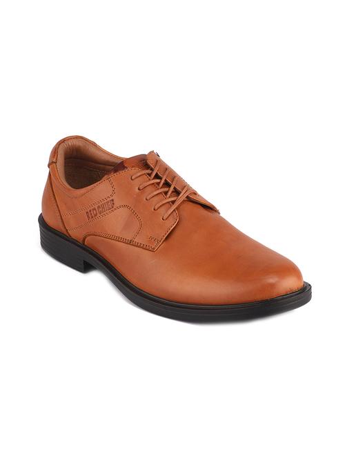 tan leather lace up shoes - 17475724 - Very Small Image - 1