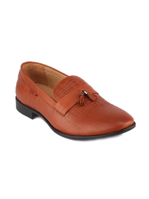tan leather slip on shoes - 17475776 - Very Small Image - 1
