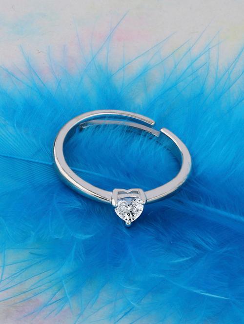 silver crystal combo ring - 17476369 - Very Small Image - 1
