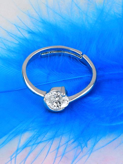 silver crystal hand ring - 17476378 - Very Small Image - 1