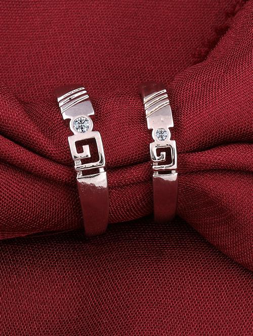 silver crystal combo ring - 17476407 - Very Small Image - 1