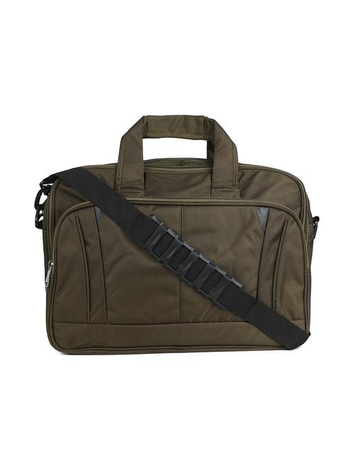 olive textile laptopbag - 17476651 - Very Small Image - 1
