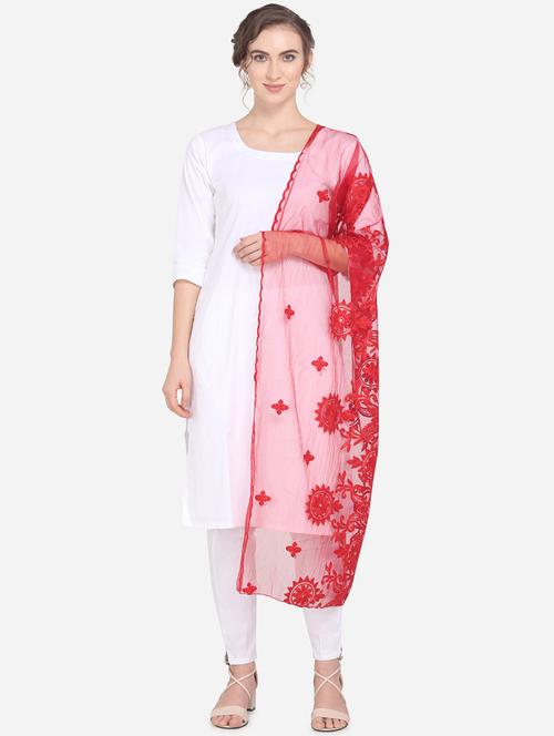 red net dupatta - 17476873 - Very Small Image - 1