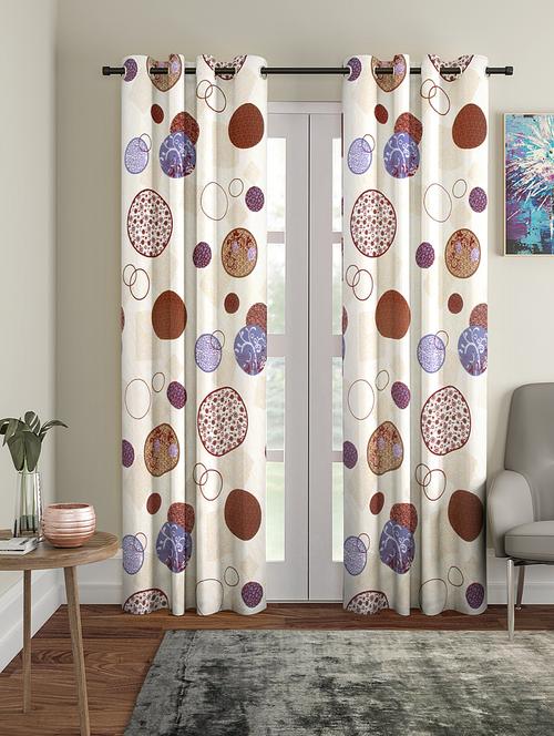 door pack of 2 polyester curtain - 17477829 - Very Small Image - 1