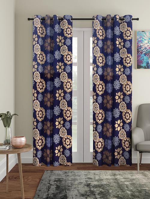 door pack of 2 polyester curtain - 17477831 - Very Small Image - 1