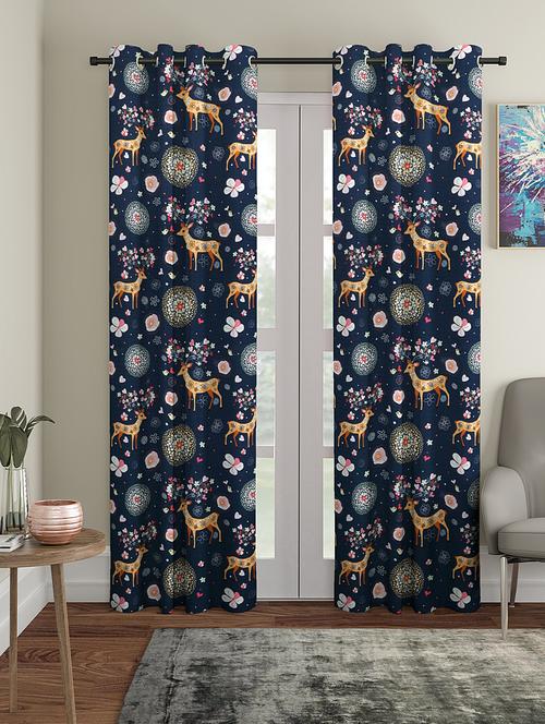 door pack of 2 polyester curtain - 17477890 - Very Small Image - 1