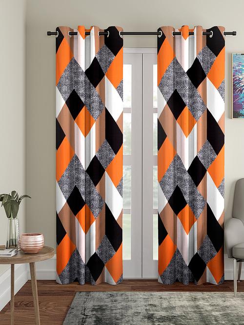 long door pack of 2 polyester curtain - 17477895 - Very Small Image - 1