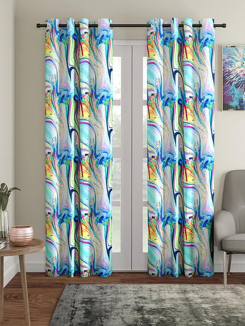 long door pack of 2 polyester curtain - 17477901 - Very Small Image - 1