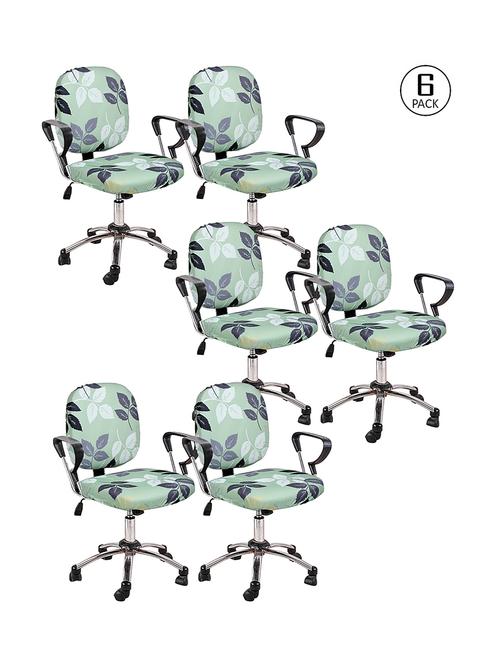 cortina 6 pieces office chair cover slipcover - 17478239 - Very Small Image - 1