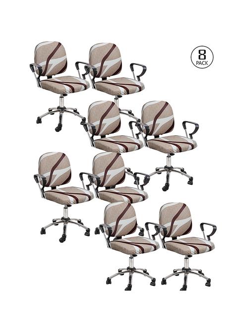 cortina 8 pieces office chair cover slipcover - 17478250 - Very Small Image - 1
