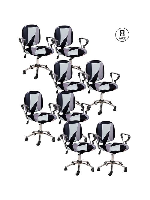 cortina 8 pieces office chair cover slipcover - 17478251 - Very Small Image - 1