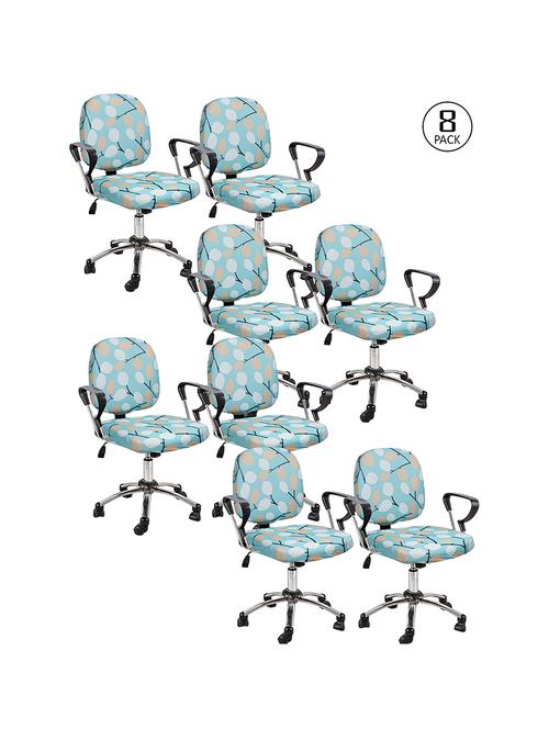cortina 8 pieces office chair cover slipcover - 17478254 - Very Small Image - 1