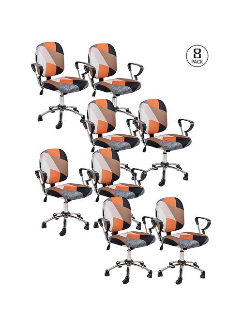 cortina 8 pieces office chair cover slipcover - 17478255 - Very Small Image - 1