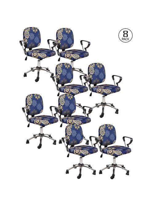 cortina 8 pieces office chair cover slipcover - 17478263 - Very Small Image - 1