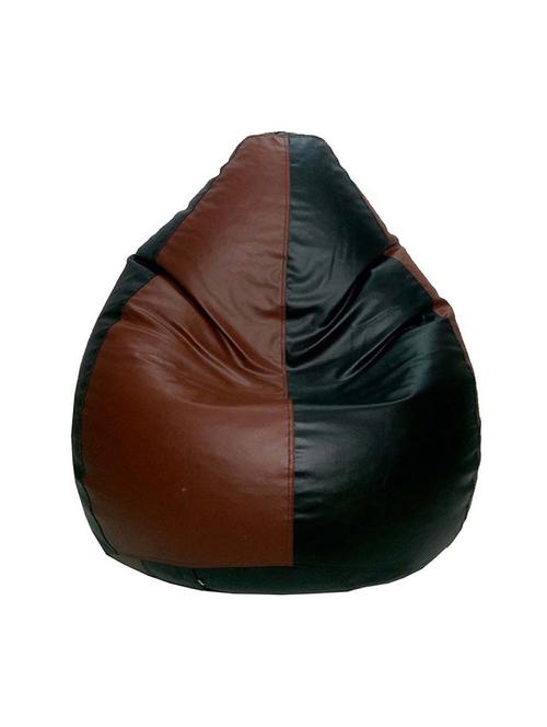 shira 24 teardrop bean bag cover only (pack of- 1 pcs) black_tan xxl - 17478811 - Very Small Image - 1