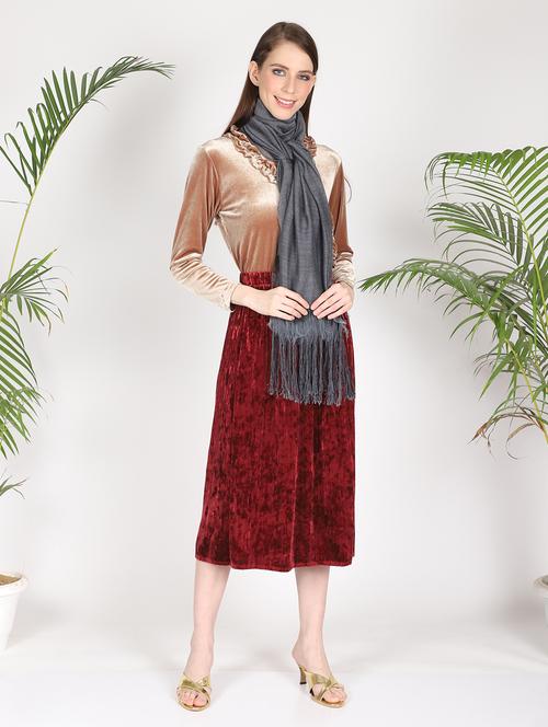 solid printed dupatta - 17479882 - Very Small Image - 1