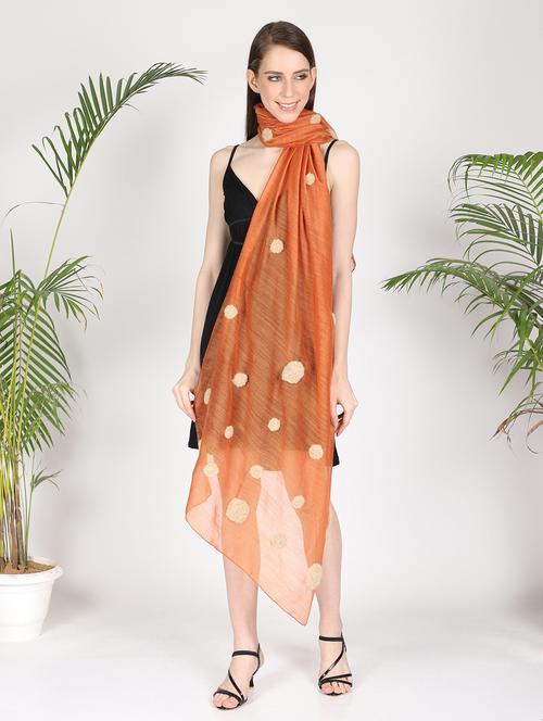 orange printed dupatta - 17479906 - Very Small Image - 1