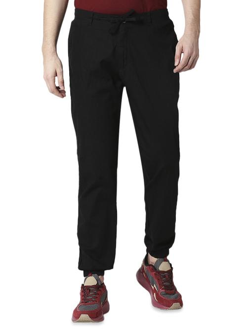 black solid jogger - 17480256 - Very Small Image - 1