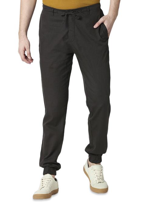 charcoal grey solid jogger - 17480260 - Very Small Image - 1