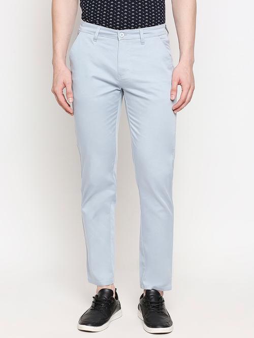 light blue solid chinos - 17480511 - Very Small Image - 1