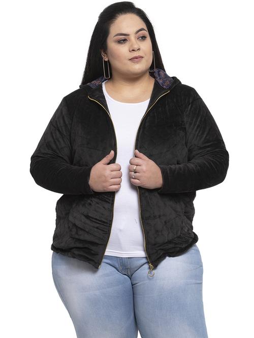 hooded neck plus jacket - 17480672 - Very Small Image - 1