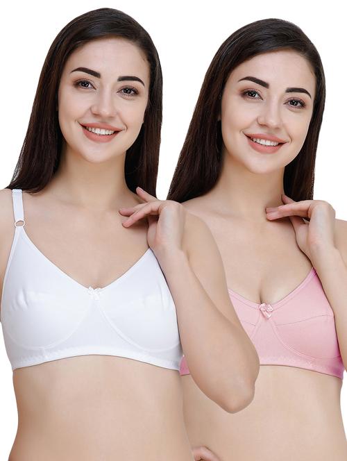 set of 2 bow patch regular bra - 17480832 - Very Small Image - 1