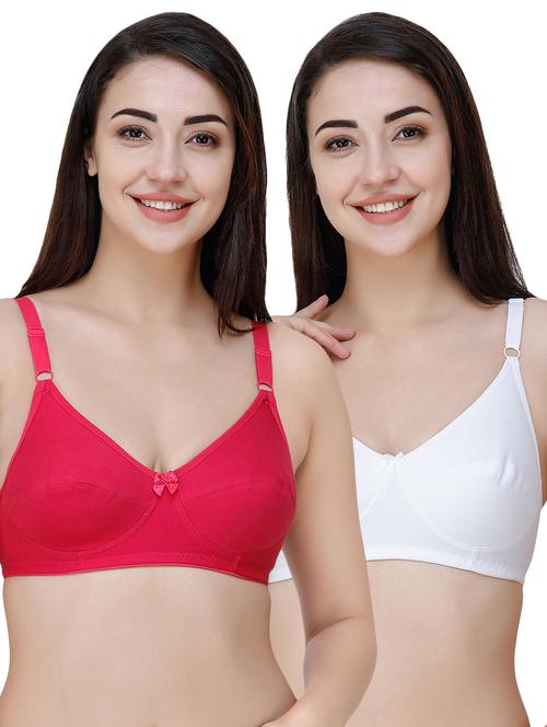 set of 2 bow patch regular bra - 17480837 - Very Small Image - 1