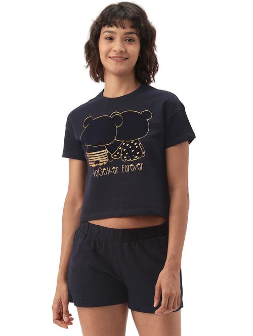 printed nightwear shorts set - 17482789 - Very Small Image - 1
