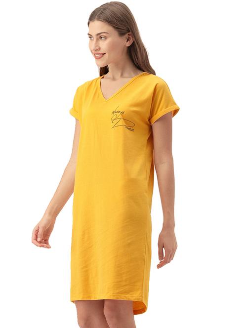 v neck printed sleepshirt - 17482790 - Very Small Image - 1