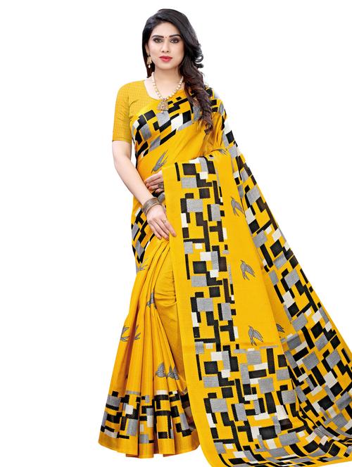 geometric printed saree - 17482972 - Very Small Image - 1