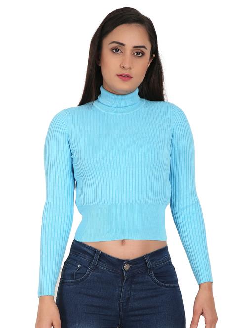turtle neck ribbed pullover - 17483120 - Very Small Image - 1