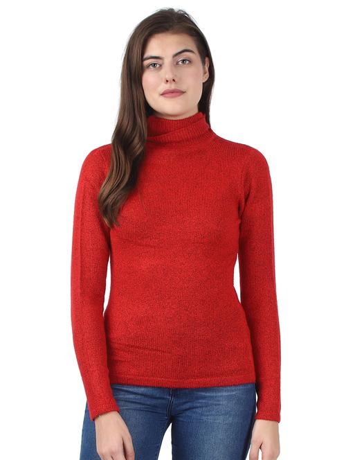 turtle neck solid pullover - 17483288 - Very Small Image - 1