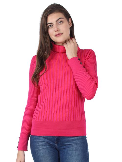 turtle neck solid pullover - 17483291 - Very Small Image - 1