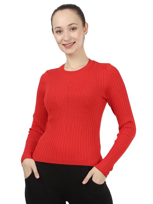 crew neck solid pullover - 17484054 - Very Small Image - 1