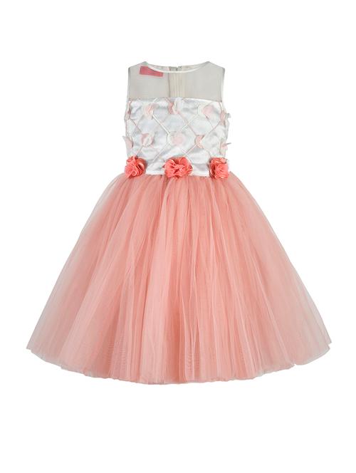 pink net frock - 17485050 - Very Small Image - 1