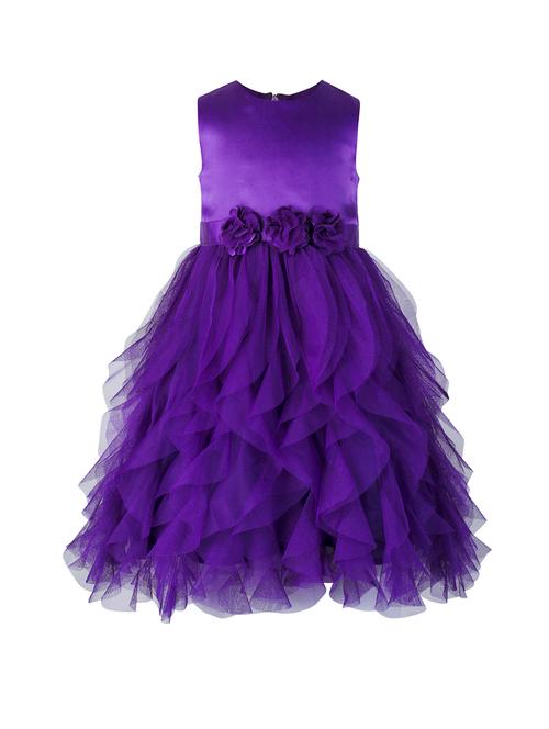 purple net frock - 17485054 - Very Small Image - 1