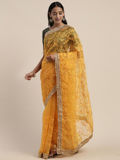 tonal embroidered saree - 17485413 - Very Small Image - 1
