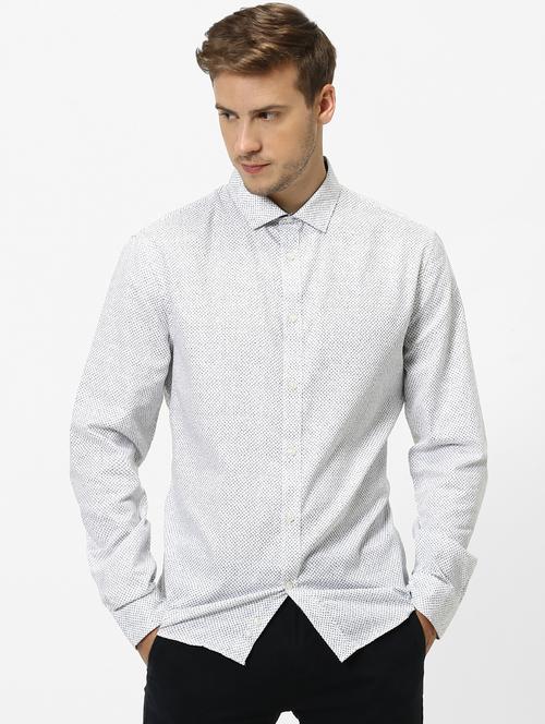 white printed casual shirt - 17488693 - Very Small Image - 1
